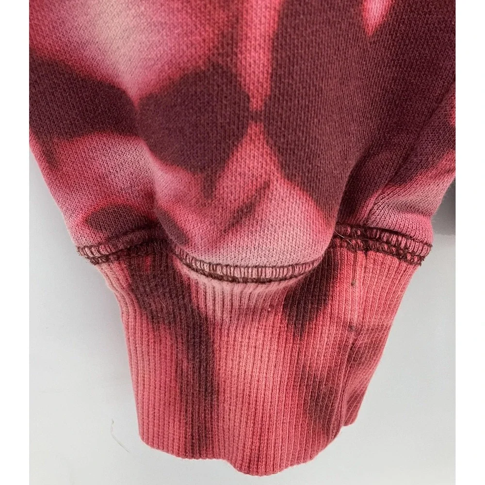 Nike Center Swoosh Hoodie Women's‎ Large Bleached Tie-Dye Sweatshirt 598575-669